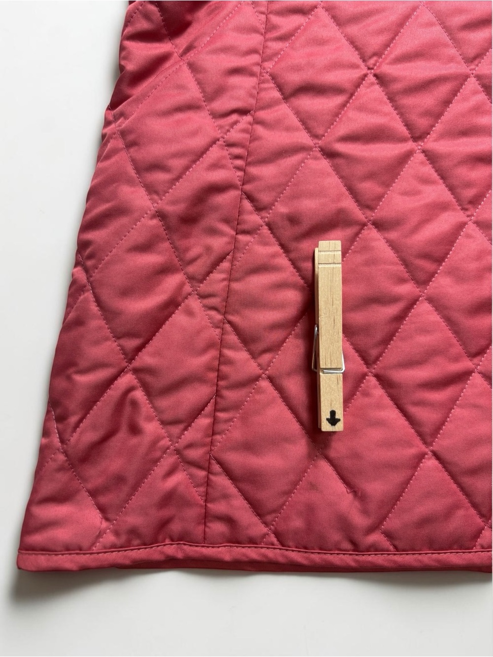 Burberry London Coral Pink Diamond Quilted Nova Check Lined Jacket Large *Flaws - Picture 10 of 16